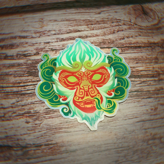 Metallic Monkey King Sticker