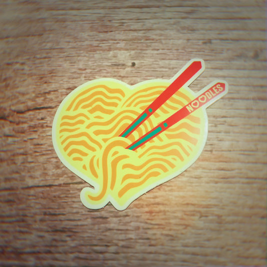 Noodle Heart Sticker