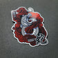 Metallic Red Series Snake Sticker